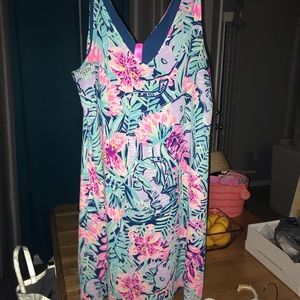 Iily Pulitzer dress. It’s reversible too!